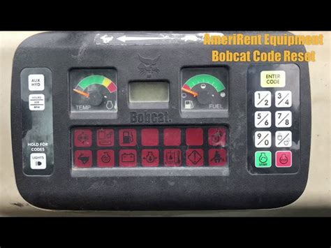 how to clear codes on a bobcat skid steer|bobcat t770 fault code list.